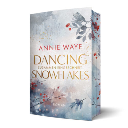 Dancing Snowflakes: Winterroman signiert mit Farbschnitt